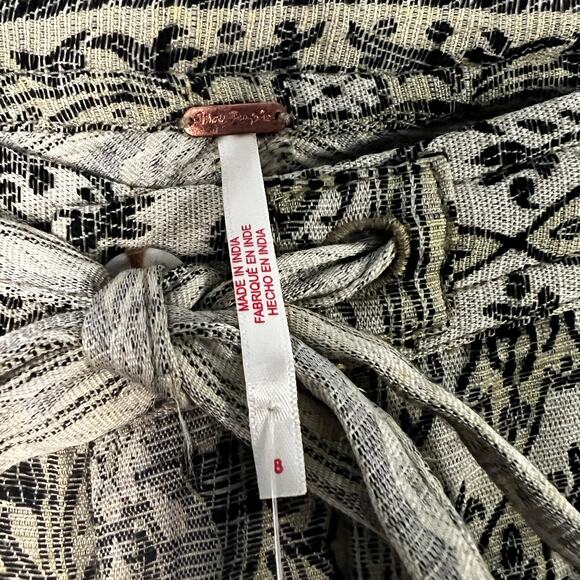 Free People Dahlia Wide-Leg Pants | Lemongrass Combo | Size 8 - Picture 6 of 10